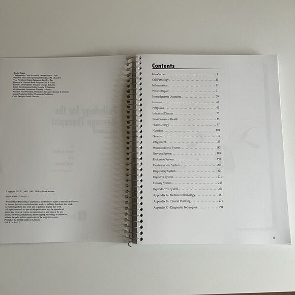 PATHOLOGY FOR THE MASSAGE THERAPIST LECTURE MANUAL Fourth Ed. Garbett & Nielsen - Picture 9 of 11